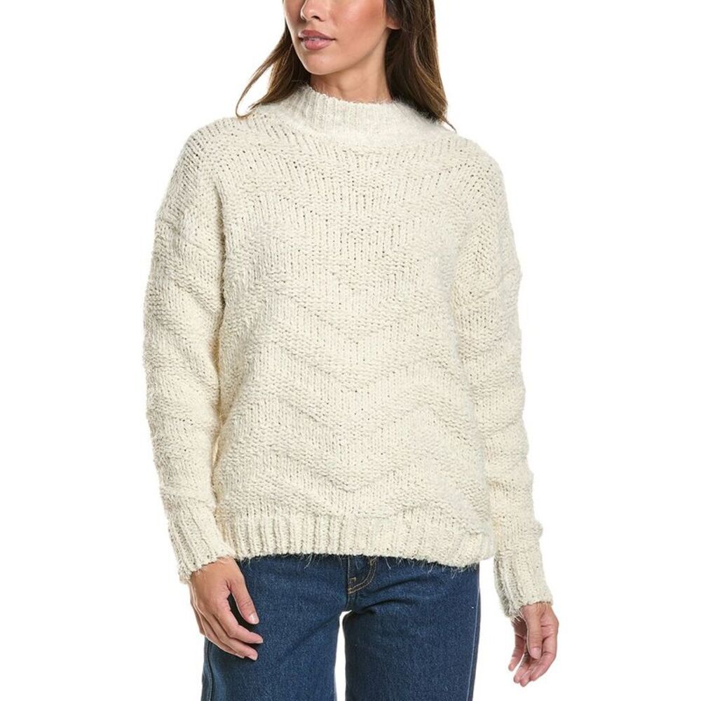 Ichi Womens Adeline Sweater, White